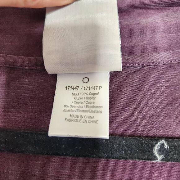 Anthropologie Dolan Left Coast Collection Plum Women's Plunging Swing Dress Sz M - Picture 12 of 13